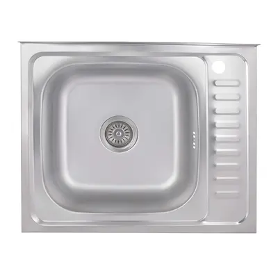 Кухонна мийка Brinex 6050-L 0,6 мм Satin (BRIN6050LSAT06)