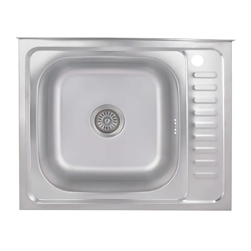 Кухонна мийка Brinex 6050-L 0,6 мм Satin (BRIN6050LSAT06)