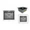 Lidz Handmade H6050HB Мийка для кухні інтегрована Decor Black PVD Honeycomb 2,5/0,5 мм LDH6050BDECPVD48371