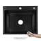 Lidz Handmade H6050HB Мийка для кухні інтегрована Decor Black PVD Honeycomb 2,5/0,5 мм LDH6050BDECPVD48371