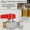 Кран кульовий Thermo Alliance Standart 3/4"ВЗ прямий, PN40, з накидною гайкою TAS261W20