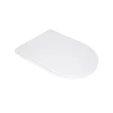 Сидіння для унітазу Qtap (Kolibri) 455×360×30 мм, White, з мікроліфтом Slim Duroplast, Quick Release QTST179W49488