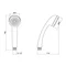 Лійка для ручного душу Лейки Lidz Niagara 02 67 мм округла LDNIA02CRM22035 Chrome