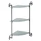 Полиця кутова Lidz Oreo 1003 скляна 3 ярусна LDORE1003CRM22182 Chrome