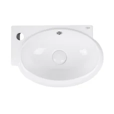Раковина Qtap Leo 420x280x150 White з донним клапаном QT11115011LW