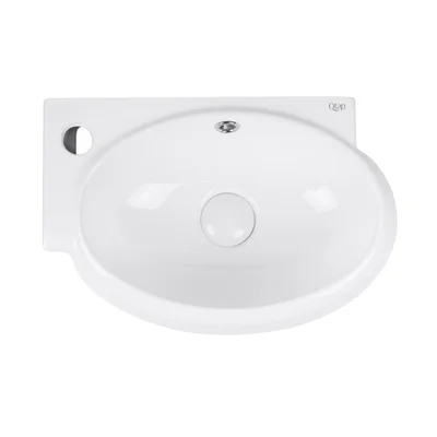 Раковина Qtap Leo 420x280x150 White з донним клапаном QT11115011LW
