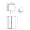Душова кабіна Qtap Capricorn BLA1099SC6 90x90 см, скло Clear 6 мм, покриття CalcLess без піддона
