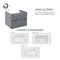 Тумба підвісна Qtap Scorpio 800х585х500 GRAPHITE QT1474TPВ802NG