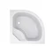Душова кабіна Latwa SC80x80.SAT.HIGH.FR полукругла, скло Frost 4 мм + Душовий піддон KAPIELKA ST80x80x41, з панеллю Lidz