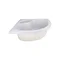 Душова кабіна Latwa SC80x80.SAT.HIGH.FR полукругла, скло Frost 4 мм + Душовий піддон KAPIELKA ST80x80x41, з панеллю Lidz