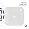 Комплект Qtap Stork: Раковина накладна квадратна 430x430x125 мм White + Донний клапан PU02