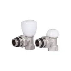 Комплект радіаторних кранів Thermo Alliance Standart 1/2" ВН кутовий TAS232W15