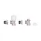 Комплект радіаторних кранів Thermo Alliance Standart 1/2" ВН кутовий TAS232W15