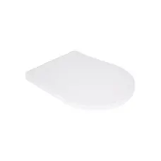 Сидіння для унітаза підлогового (Grand) 560×363×30 мм, White, з мікроліфтом, Slim Duroplast, Quick Release QT26228301W3 Qtap