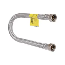 Шланг для води Thermo Alliance Forte D10 (посилений) 30 см, нерж. оплетення 1/2"x1/2" ВВ TAF384W30