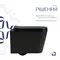 Унітаз підвісний Qtap Crow Ultra Quiet 485×340×290 мм, Matt Black, з сидінням Slim Duroplast/ Soft-close/ Quick Release QT05335171MB