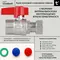 Кран кульовий Thermo Alliance Standart 3/4"ВВ прямий, PN40,з накидною гайкою TAS260W20