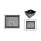 Мийка для кухні інтегрована під стільницю Lidz Handmade H4843B Brushed Black PVD 3,0/1,0 мм LDH4843BRUBLM49440