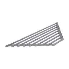 Сушарка на кухонну мийку кутова Lidz Acsis LA17 Gray, квадратна основа, для посуду 430х175 мм LDACSLA17GRA49770