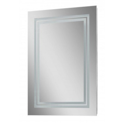 Дзеркало LED 500*700 (ПВХ,кнопка ) для ванної кімнати
