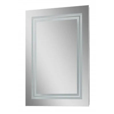 Дзеркало LED 500*700 (ПВХ,кнопка ) для ванної кімнати