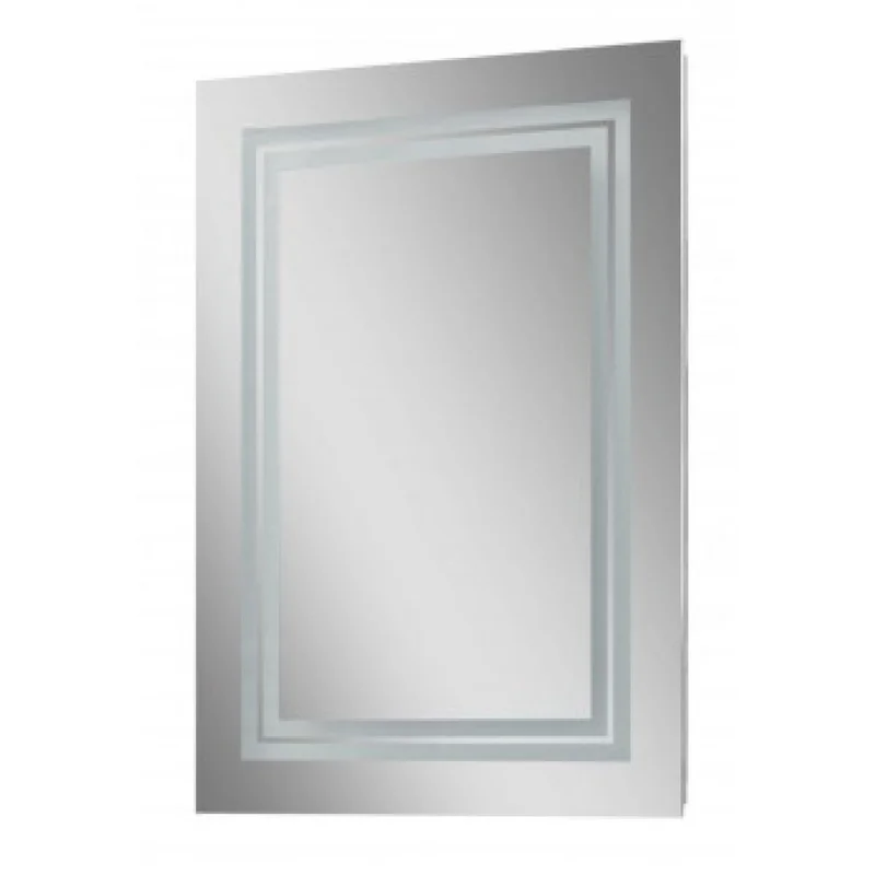 Дзеркало LED 500*700 (ПВХ,кнопка ) для ванної кімнати