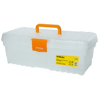 Ящик для інструменту (прозорий) 400×205×147мм SIGMA (7404241) Ящик для інструменту (прозорий) 400×205×147мм SIGMA (7404241)