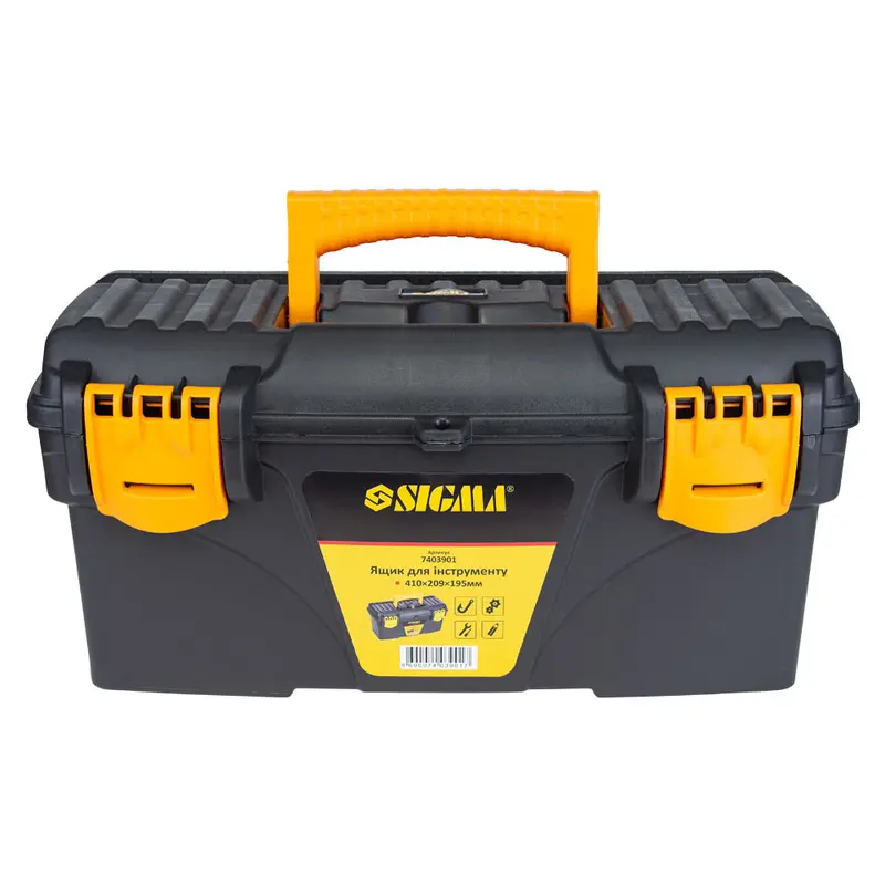 Ящик для інструменту 410×209×195мм SIGMA (7403901) Ящик для інструменту 410×209×195мм SIGMA (7403901)