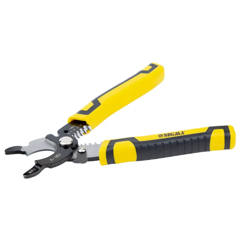 Знімач ізоляції багатофункціональний + кабелеріз + плоскогубці 195мм SIGMA (4371461) Знімач ізоляції багатофункціональний + кабелеріз + плоскогубці 195мм SIGMA (4371461)