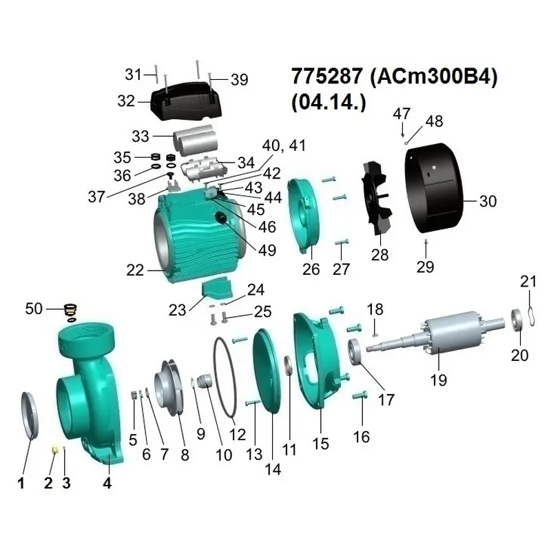 Насос відцентровий 3.0кВт Hmax 20м Qmax 1200л/хв 4" LEO 3.0 ACm300B4 (775287) Насос відцентровий 3.0кВт Hmax 20м Qmax 1200л/хв 4" LEO 3.0 ACm300B4 (775287)