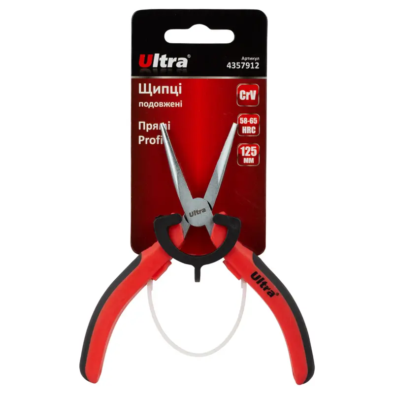 Довгогубці прямі 125мм CrV Profi ULTRA (4357912) Довгогубці прямі 125мм CrV Profi ULTRA (4357912)