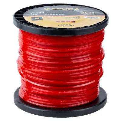 Ліска для тримера посилений квадрат Ø2.4мм 95м котушка SIGMA (5615281) Ліска для тримера посилений квадрат Ø2.4мм 95м котушка SIGMA (5615281)