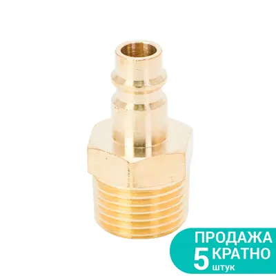 Штуцер з зовнішнім різьбових з'єднань MT 1/2" (латунь) SIGMA (7022531) Штуцер з зовнішнім різьбових з'єднань MT 1/2" (латунь) SIGMA (7022531)