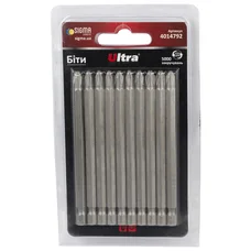 Біти PH2×100мм ¼" 10шт S2 (блістер) ULTRA (4014792)