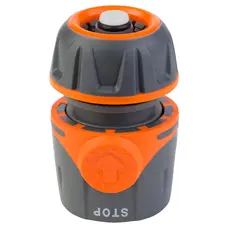 Конектор 1/2" швидкознімний для шланга 1/2" аквастоп (ABS+TPR) FLORA (5015494)