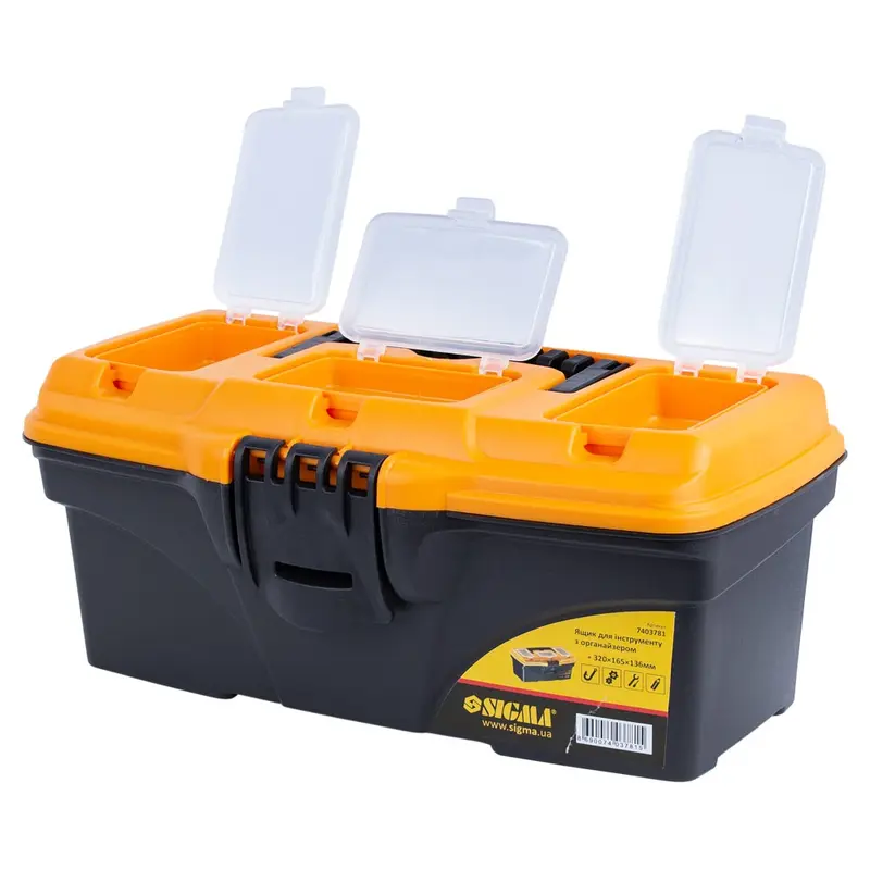 Ящик для інструменту з органайзером 320×165×136мм SIGMA (7403781) Ящик для інструменту з органайзером 320×165×136мм SIGMA (7403781)