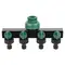 Кран розподільний з адаптерами 1/2" 4-е виходу в/р 1/2"×3/4" (ABS) GRAD (5016905)