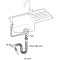 З'єднання гнучке для кухонної мийки 1½"×Ø40мм WIRQUIN (9542839)