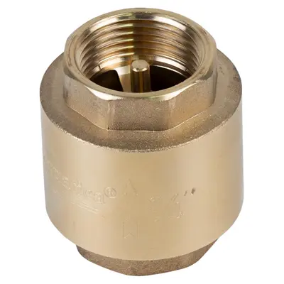 Клапан зворотний F3/4"×F3/4" (латунь) euro 205г AQUATICA (779652) Клапан зворотний F3/4"×F3/4" (латунь) euro 205г AQUATICA (779652)