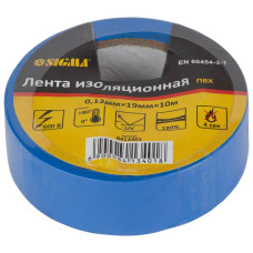 Ізолента ПВХ (синя) 0.13мм×19мм×10м SIGMA (8413401)