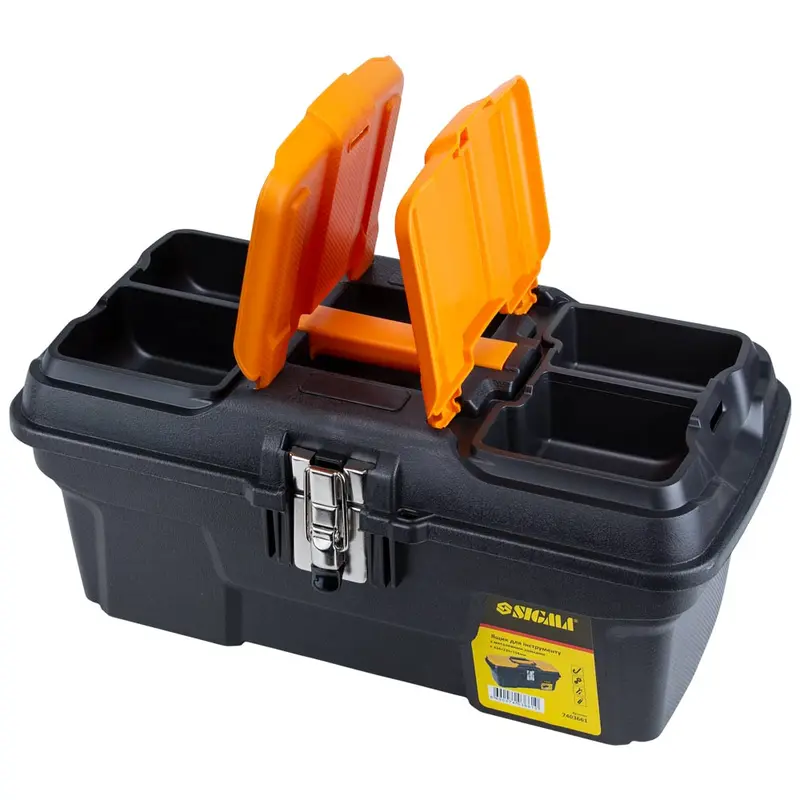 Ящик для інструменту (металеві замки) 434×239×194мм SIGMA (7403661) Ящик для інструменту (металеві замки) 434×239×194мм SIGMA (7403661)