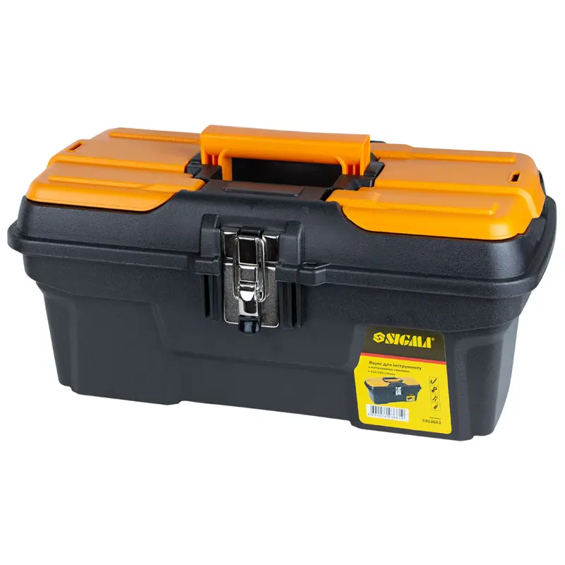 Ящик для інструменту (металеві замки) 434×239×194мм SIGMA (7403661) Ящик для інструменту (металеві замки) 434×239×194мм SIGMA (7403661)
