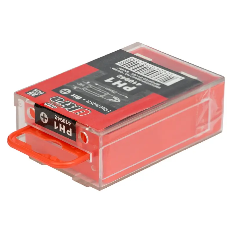 Набір біт PН1×25мм 1/4" 25шт S2 (пласт кейс) ULTRA (4010102) Набір біт PН1×25мм 1/4" 25шт S2 (пласт кейс) ULTRA (4010102)
