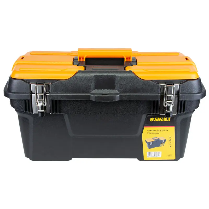 Ящик для інструменту (металеві замки) 494×263×250мм SIGMA (7403671) Ящик для інструменту (металеві замки) 494×263×250мм SIGMA (7403671)