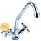 Змішувач PM ½" для кухні економ на гайці (кратно 2шт) AQUATICA PM-1B157C (9780100)