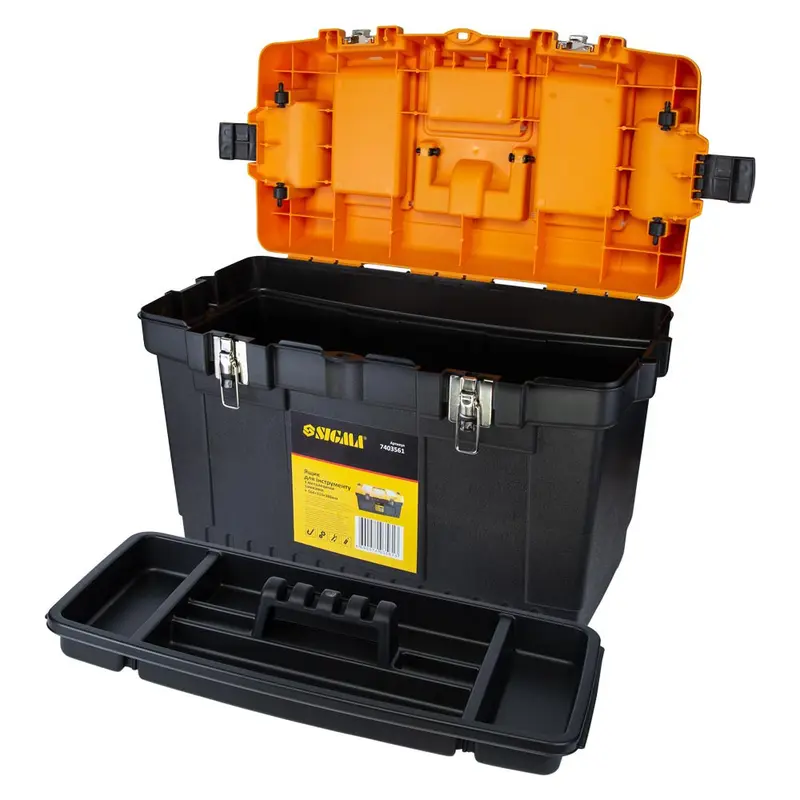 Ящик для інструменту (металеві замки) 564×310×388мм SIGMA (7403561) Ящик для інструменту (металеві замки) 564×310×388мм SIGMA (7403561)