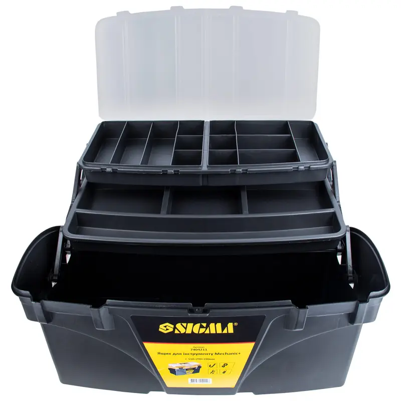 Ящик для інструменту Мechanic 510×290×280мм SIGMA (7404211) Ящик для інструменту Мechanic 510×290×280мм SIGMA (7404211)