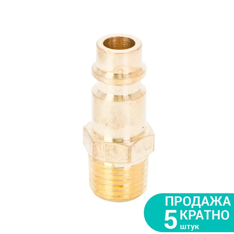 Штуцер з зовнішнім різьбових з'єднань MT 1/4" (латунь) SIGMA (7022511) Штуцер з зовнішнім різьбових з'єднань MT 1/4" (латунь) SIGMA (7022511)