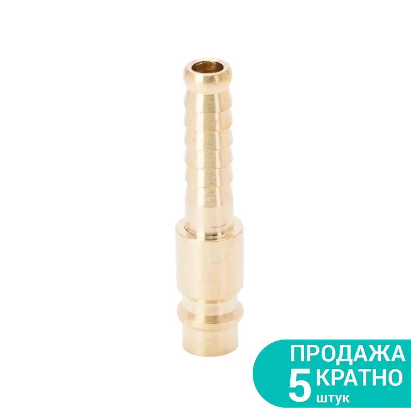 Штуцер для шланга подовжений 8мм (латунь) SIGMA (7022621) Штуцер для шланга подовжений 8мм (латунь) SIGMA (7022621)