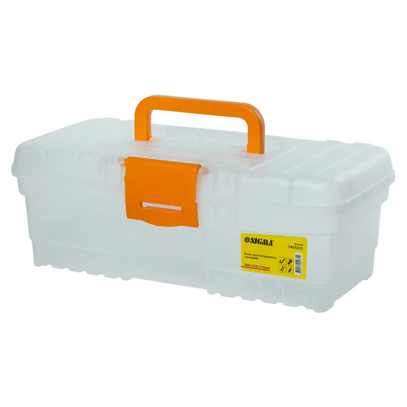 Ящик для інструменту (прозорий) 300×155×110мм SIGMA (7404231) Ящик для інструменту (прозорий) 300×155×110мм SIGMA (7404231)